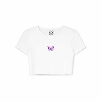 BUTTERFLY PURPLE crop top 