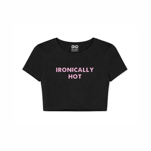 Ironically Hot Crop Top