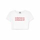 My Heart Says Yes My Brain Says Wtf Crop Top
