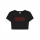 My Heart Says Yes My Brain Says Wtf Crop Top
