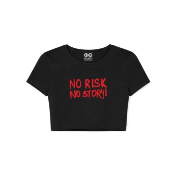 NO RISK NO STORY crop top 