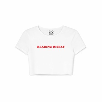 READING IS SEXY crop top 