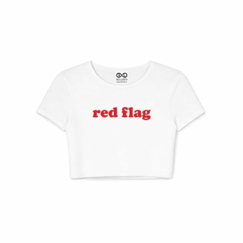 RED FLAG crop top 