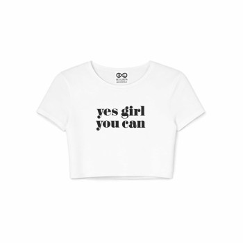 YES GIRL YOU CAN crop top 