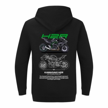 KAWASAKI H2R WHITE Dukserica