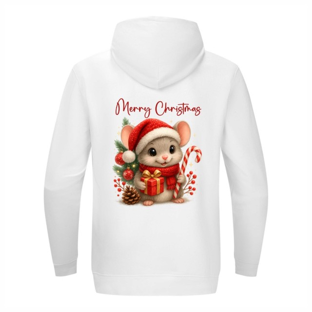 Merry Christmas Holiday Mouse Dukserica Sa Kapom