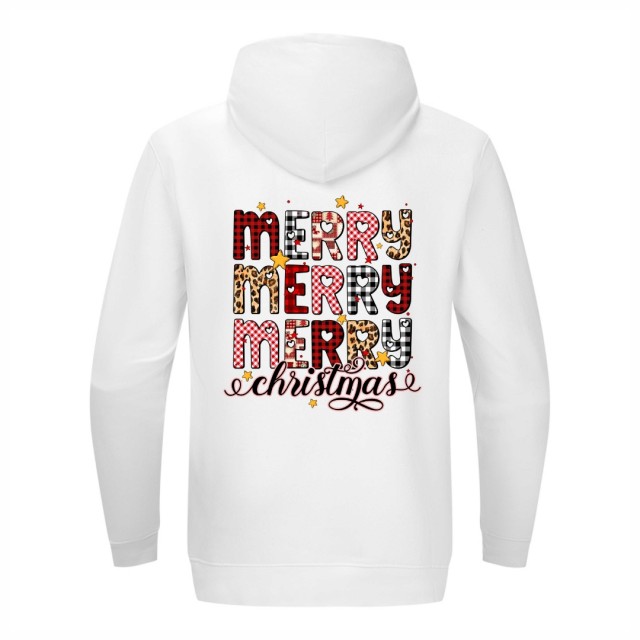 Merry Merry Merry Christmas Dukserica Sa Kapom