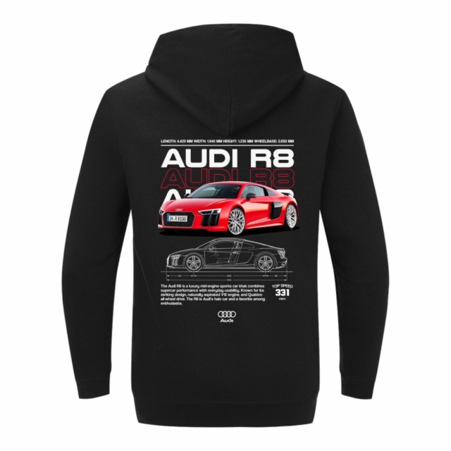 Audi R8 Red Dukserica Audi R8 Red Dukserica