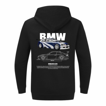 BMW M3 GTR BLUE WHITE Dukserica