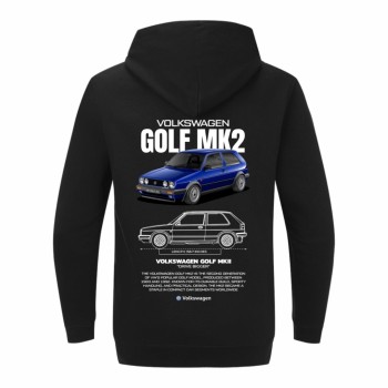 VOLKSWAGEN GOLF MK II BLUE Dukserica