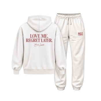 LOVE ME. REGRET LATER. OVERSIZE DUKS I OVERZISE TRENERKA LOVE ME. REGRET LATER. OVERSIZE DUKS I OVERZISE TRENERKA