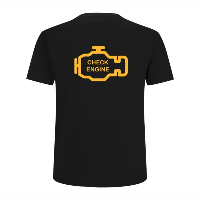 Check Engine Black Majica Check Engine Black Majica