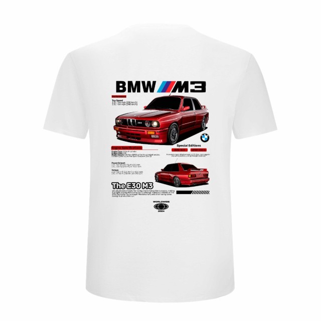 Bmw E30 M3 Perfomance Red Majica Bmw E30 M3 Perfomance Red Majica