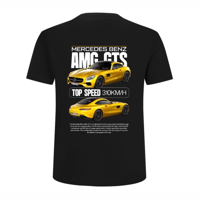 Mercedes Benz Amg Gts Yellow Majica Mercedes Benz Amg Gts Yellow Majica