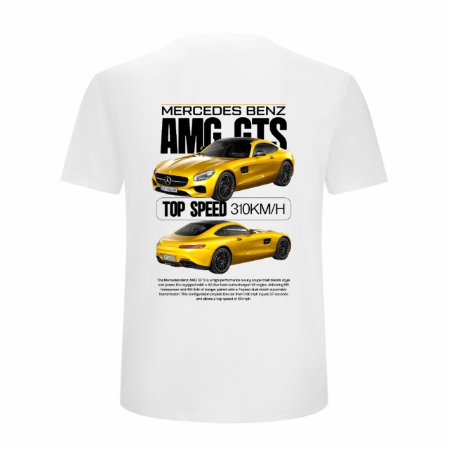 Mercedes Benz Amg Gts Yellow Majica Mercedes Benz Amg Gts Yellow Majica
