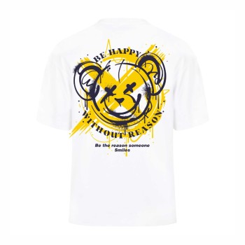 BE HAPPY WITHOUT REASON Oversize Majica