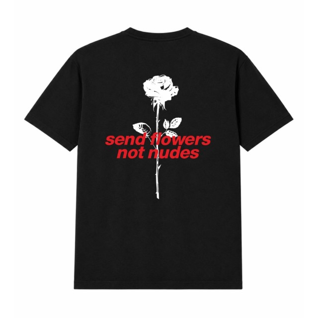 Send Flowers Not Nudes Oversize Majica