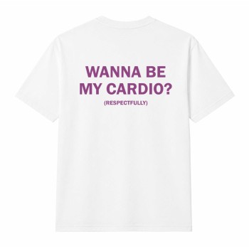 WANNA BE MY CARDIO Oversize Majica