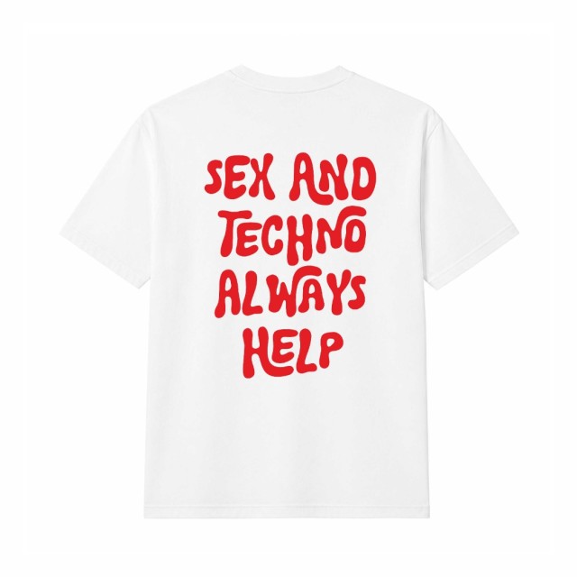 Techno Always Help Oversize Majica Techno Always Help Oversize Majica