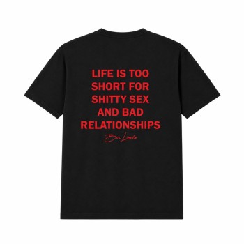 LIFE IS TOO SHORT Oversize Majica LIFE IS TOO SHORT Oversize Majica