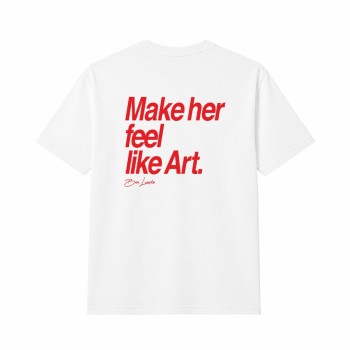 MAKE HER FEEL LIKE ART Oversize Majica