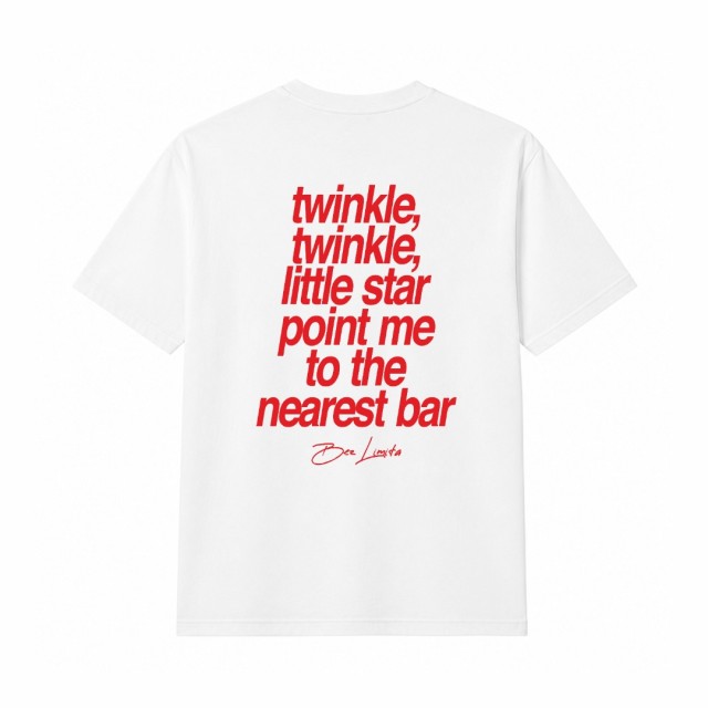 Twinkle, Twinkle, Little Star Point Me To The Nearest Bar Oversize Majica Twinkle, Twinkle, Little Star Point Me To The Nearest Bar Oversize Majica