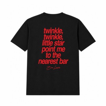 TWINKLE, TWINKLE, LITTLE STAR POINT ME TO THE NEAREST BAR Oversize Majica TWINKLE, TWINKLE, LITTLE STAR POINT ME TO THE NEAREST BAR Oversize Majica