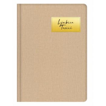 COMO A5 datumirani rokovnik bež