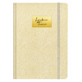 CRISPEL A5 rokovnik zlatnobeli