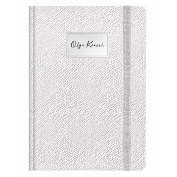 CRISPEL A5 rokovnik srebrnobeli