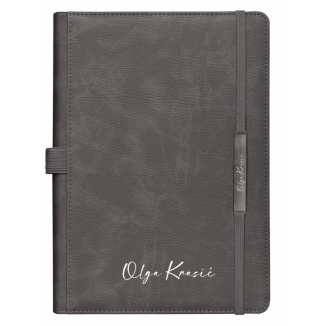 Madrid B5 Rokovnik Sa Klipsom Sivi